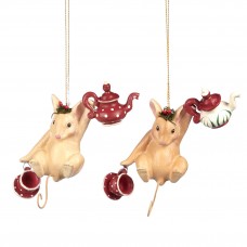Thea Time Muis Ass/2 Rood/cream 12,5cm
